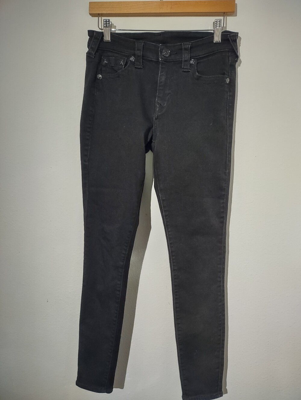 True Religion Jennie Curvy Skinny Jeans Women’s 28 Black Stretch Denim